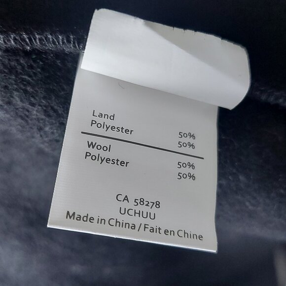 Uchuu Boiled Wool Relaxed Fit Hi-Lo Vest - One Size - Picture 9 of 12